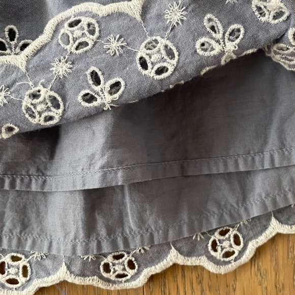 Gap girls' Chambray Eyelet Flippy Skirt - Picture 3 of 8